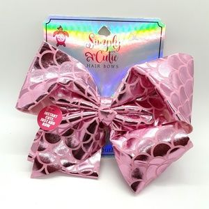 Simply Southern Jumbo Bow FishSkin Pink